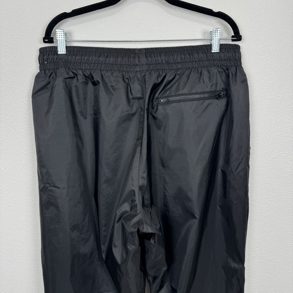 Nike Pants Mens XXL Black Windbreaker Swoosh Track Pant Performance Zip Ankle - Picture 7 of 14